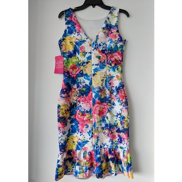 Paper Dolls Print Peplum Dress - Picture 4 of 5